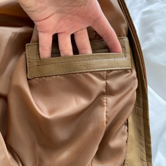 LEATHER bomber jacket - Picture 7 of 10